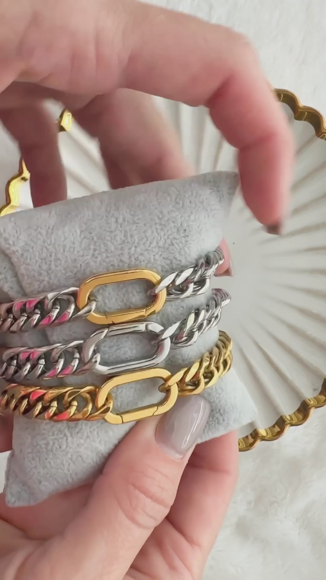 Brook Silver-Gold Bracelet