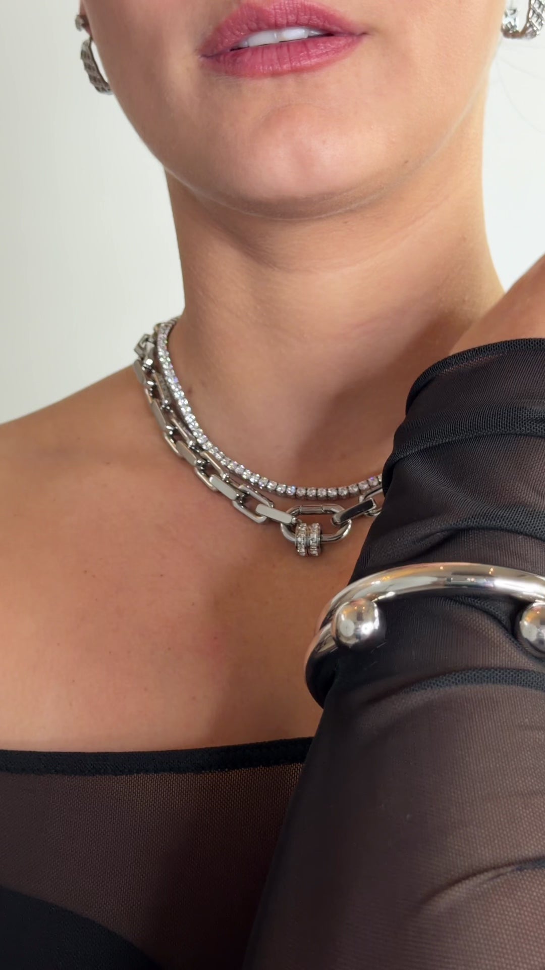 Colette Silver Bangle (Slim)