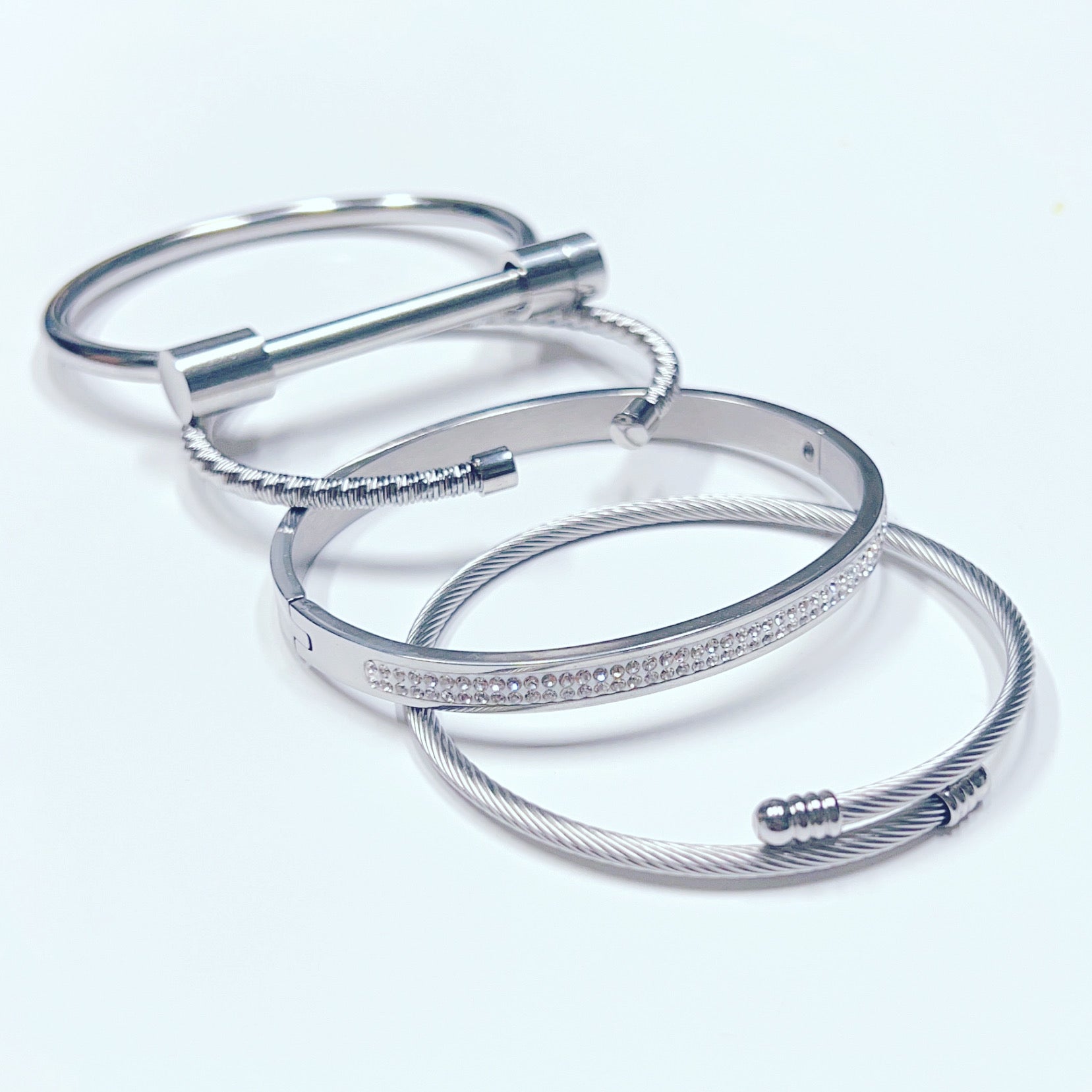 Charlotte Silver Bangle