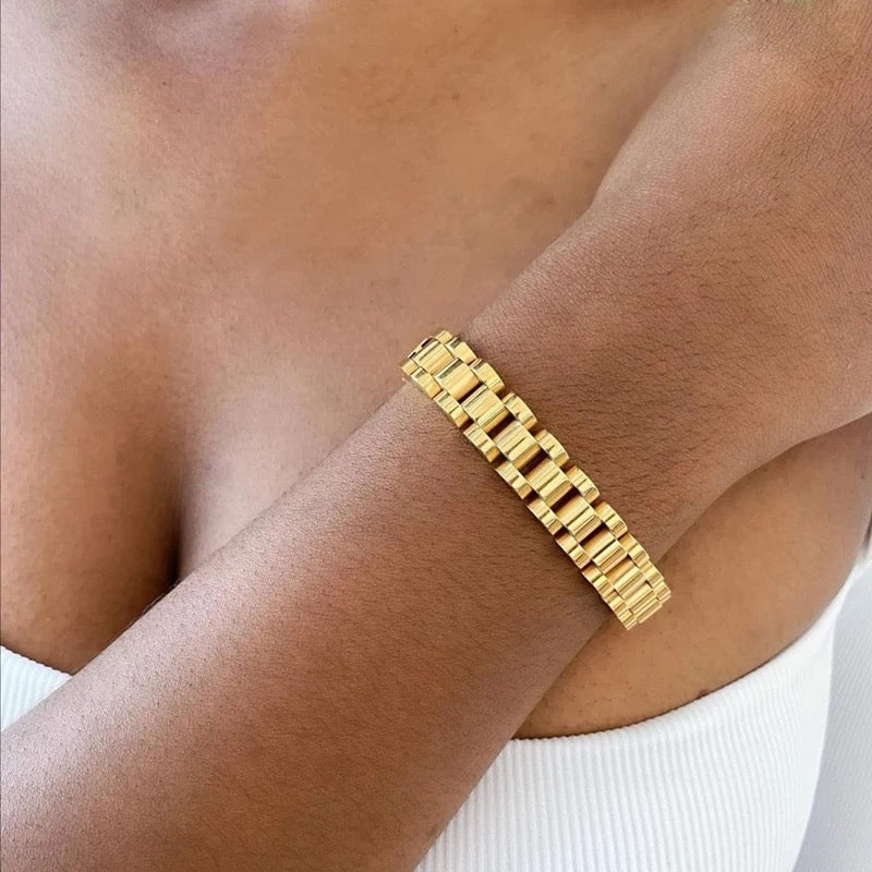 Watchband Bracelet (Gold)