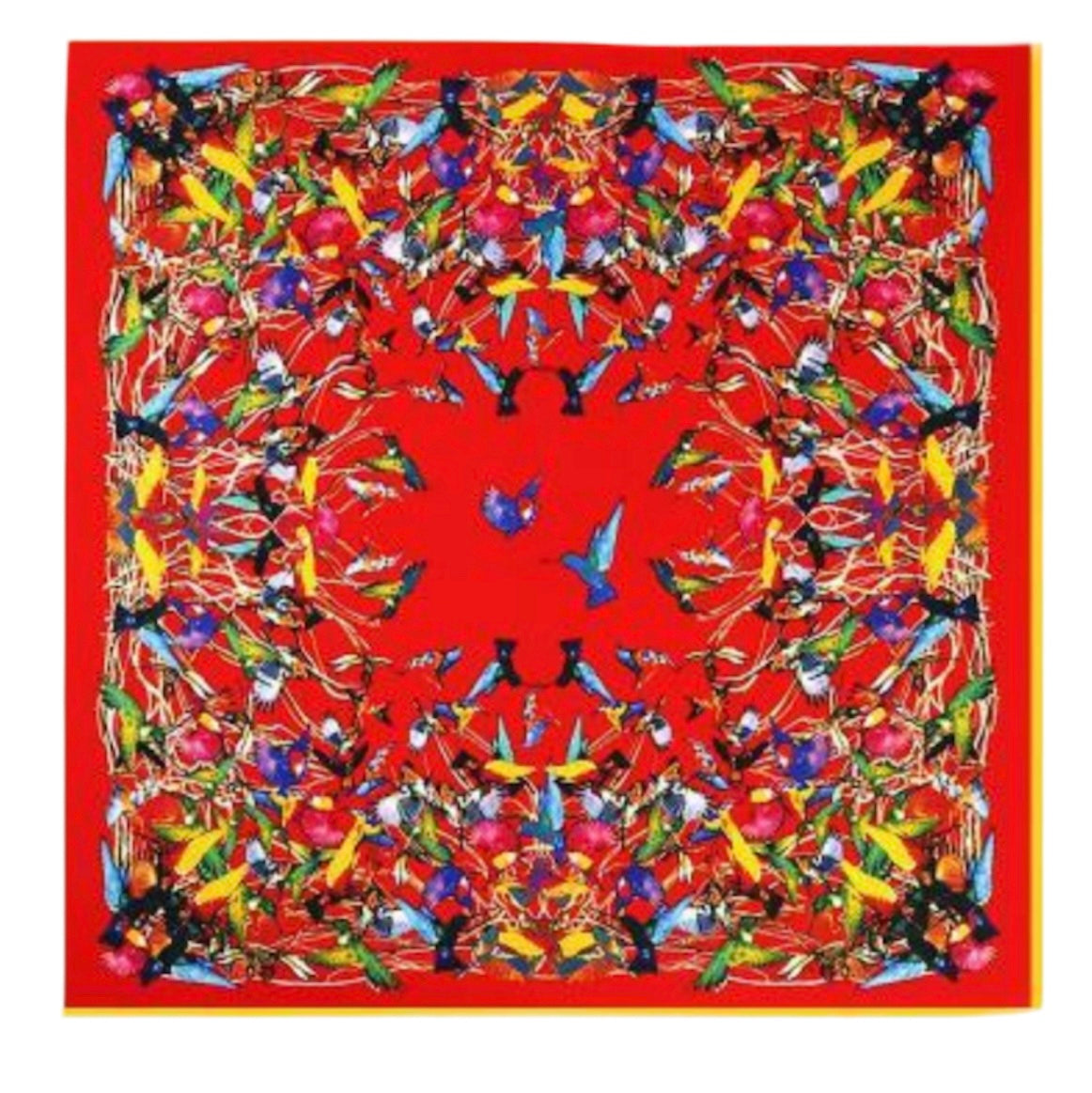  Beach Wrap - Red Birds. (130x130)