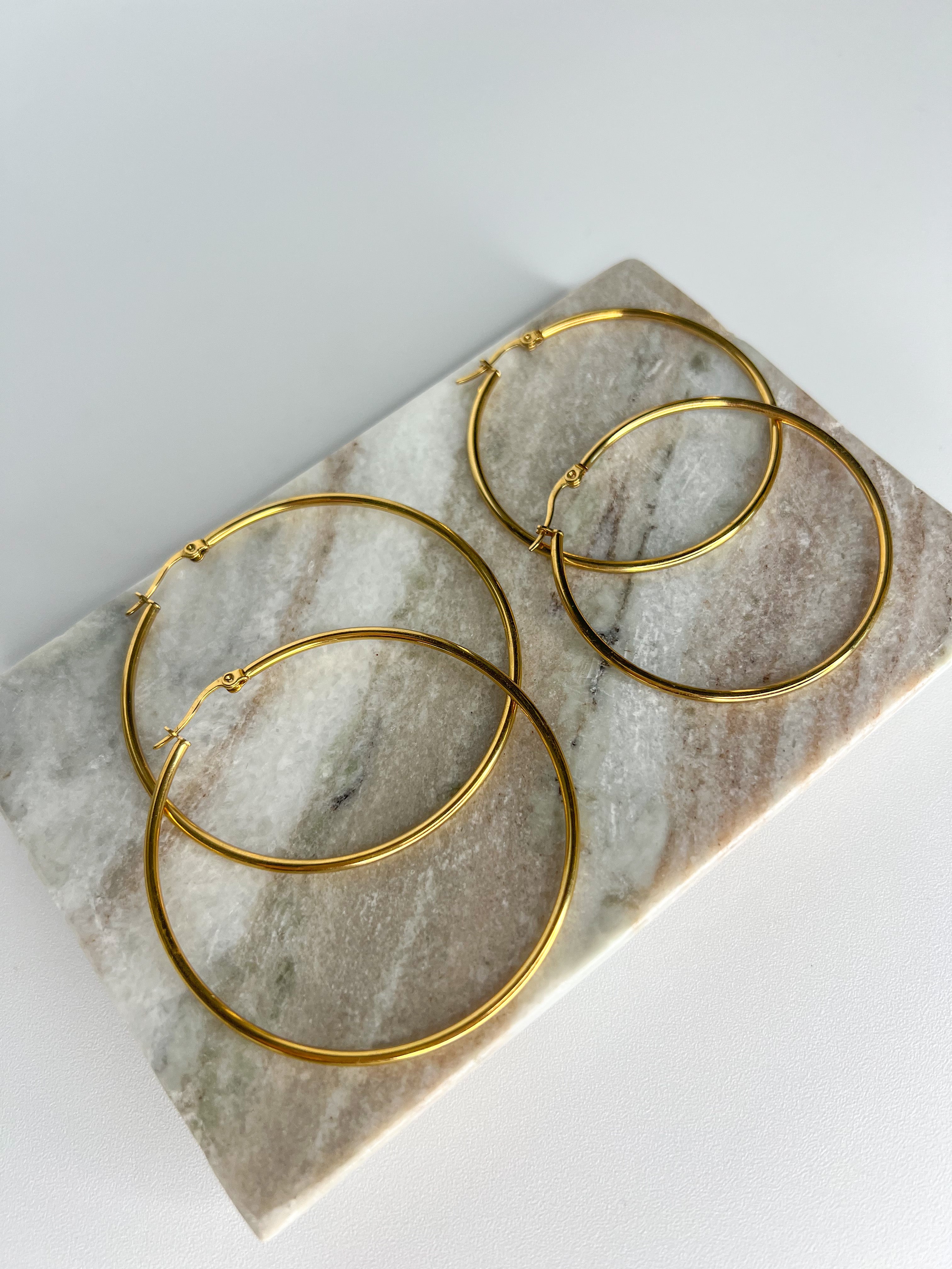 Fabi Gold Hoops