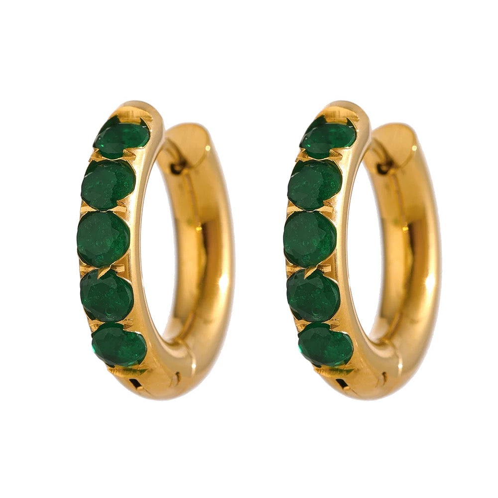 BELLA Green Earrings