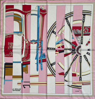 Small Scarf Pink Bike. (90X90)