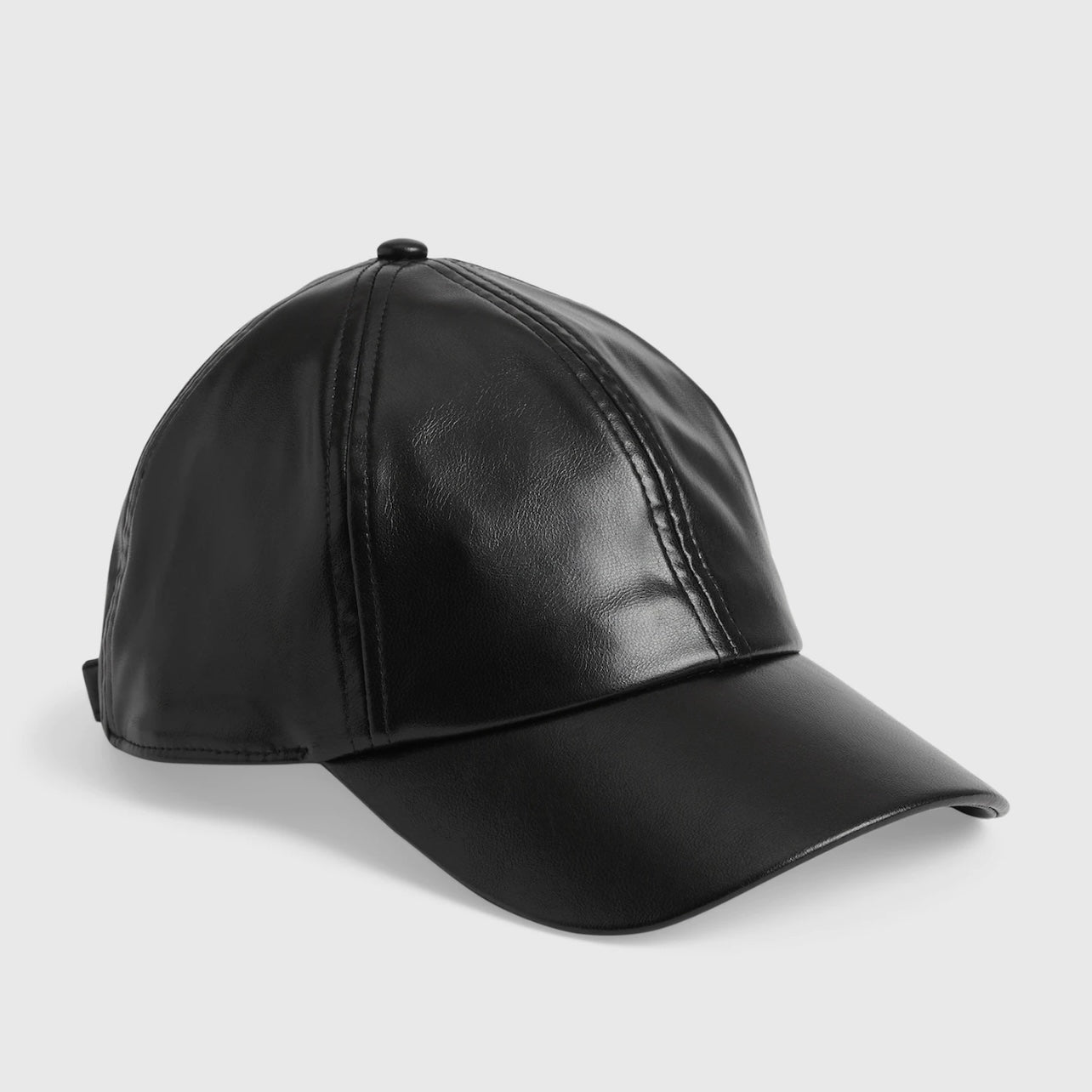 Black Leather Cap