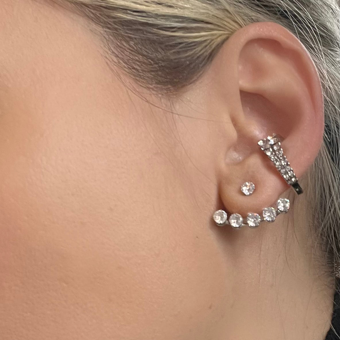  Cara Silver Zircon Earrings