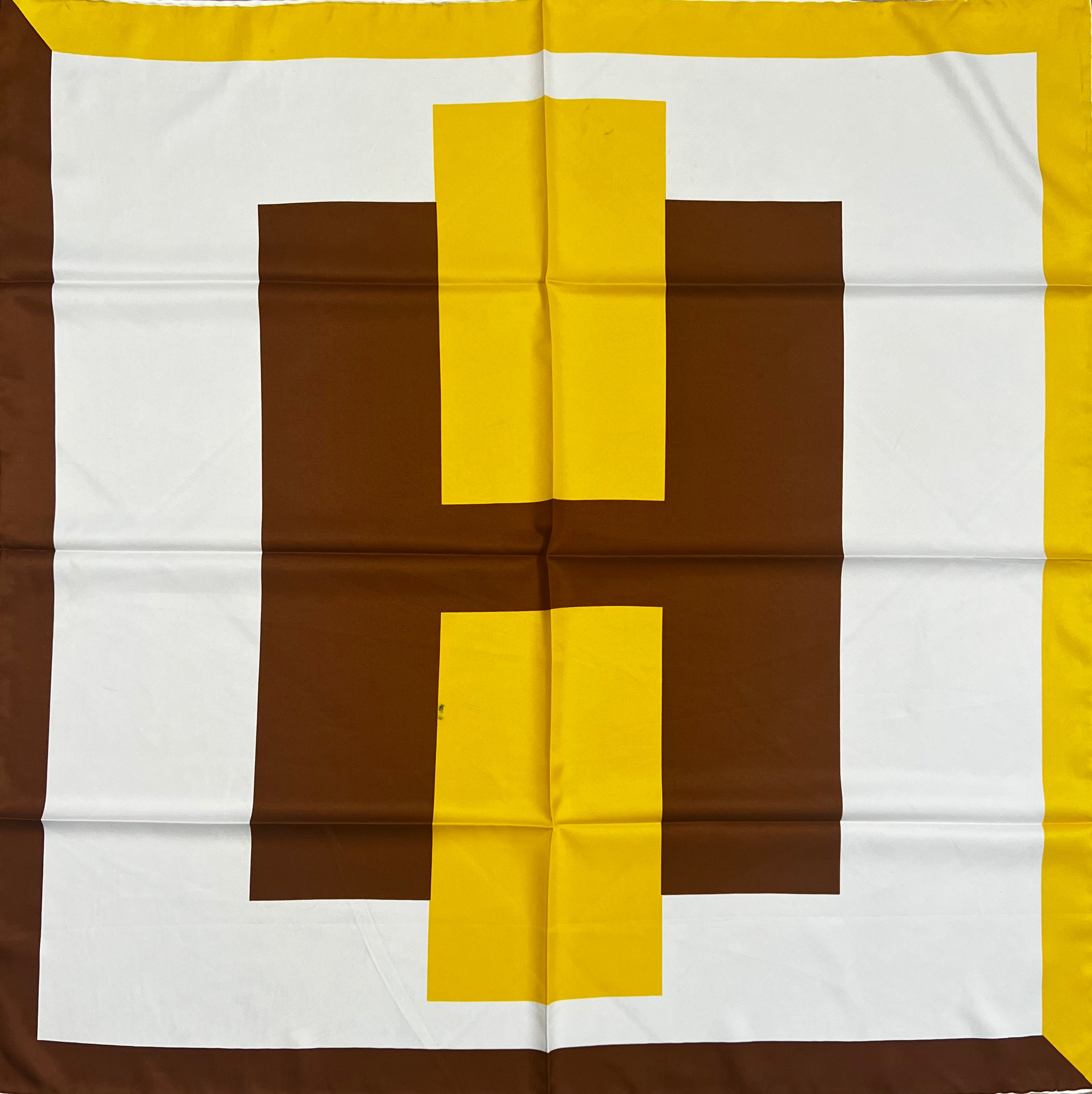 Small Scarf - Yellow-Brown H. (90x90)