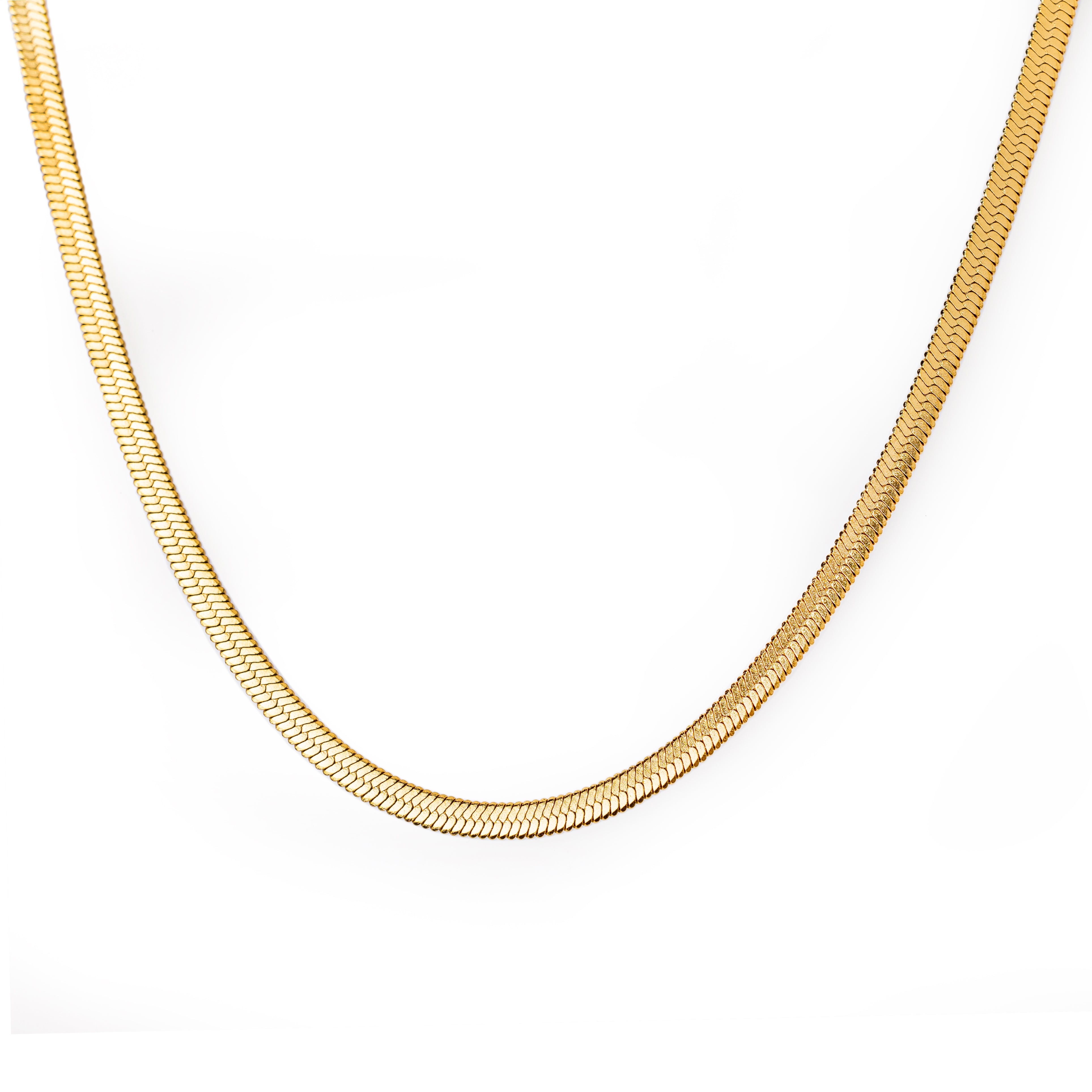 Snake gold necklace 16”