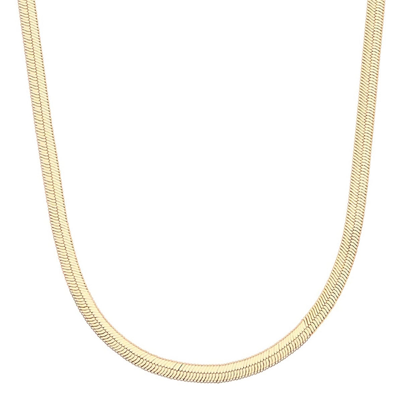 Snake Gold Long Necklace 18”+2”