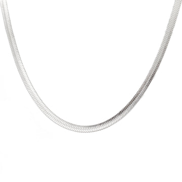 Snake silver necklace 14”